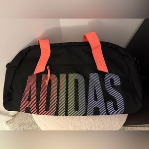 Adidas Black Bag with Neon Pink Straps